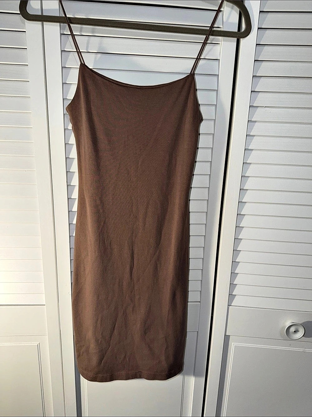 ZARA Mini Slip Dress in Brown Size Medium Like New